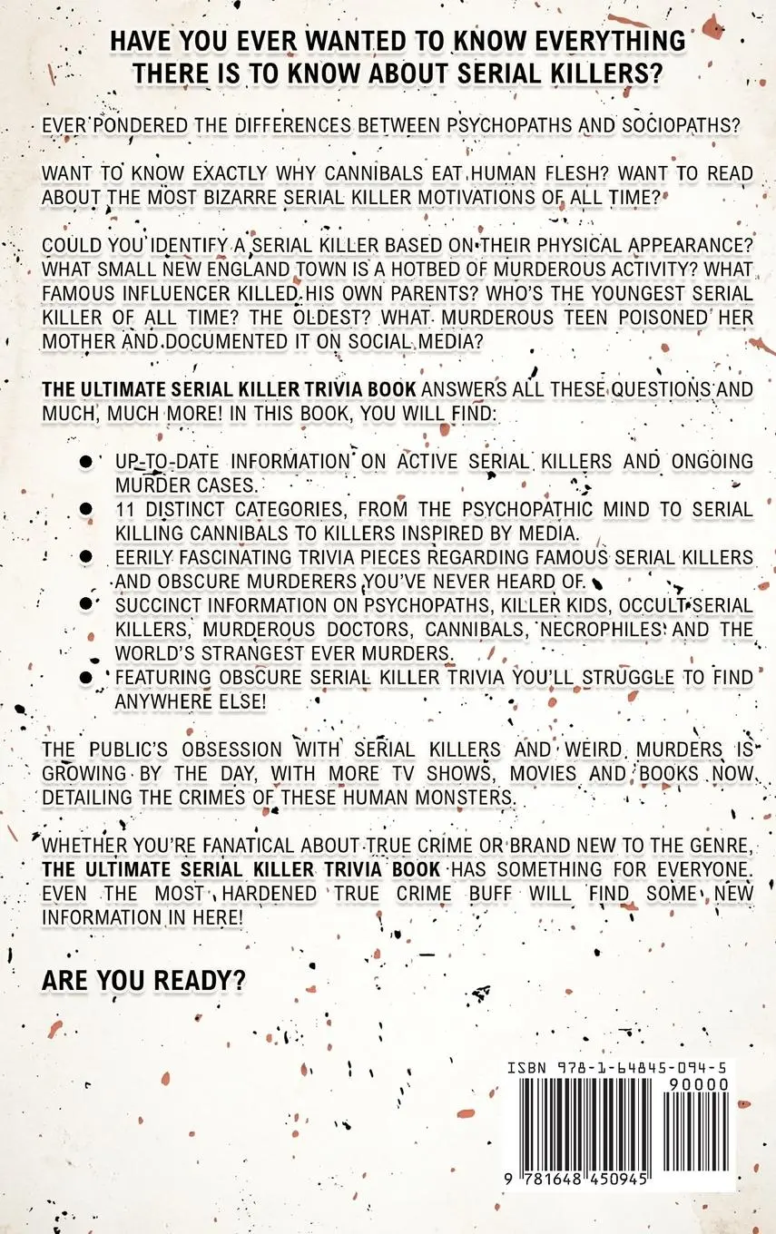 Rückseite: 9781648450945 | The Ultimate Serial Killer Trivia Book | Jack Rosewood | Buch | 2022