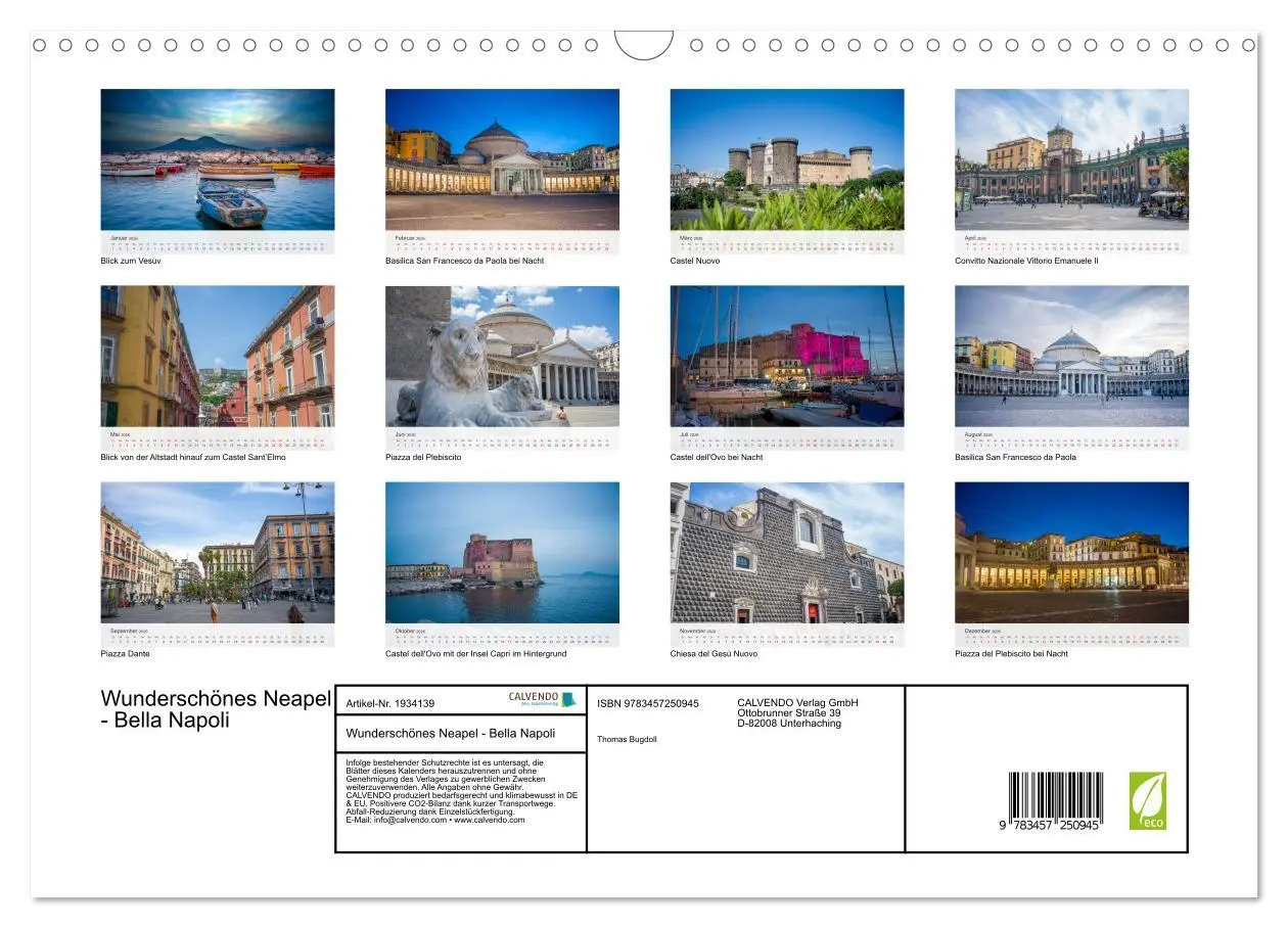 Bild: 9783457250945 | Wunderschönes Neapel - Bella Napoli (Wandkalender 2026 DIN A3...