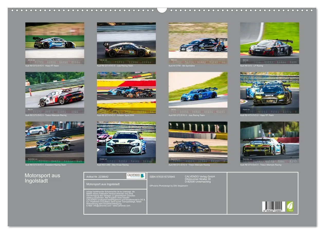 Bild: 9783516720945 | Motorsport aus Ingolstadt (Wandkalender 2026 DIN A2 quer), CALVENDO...