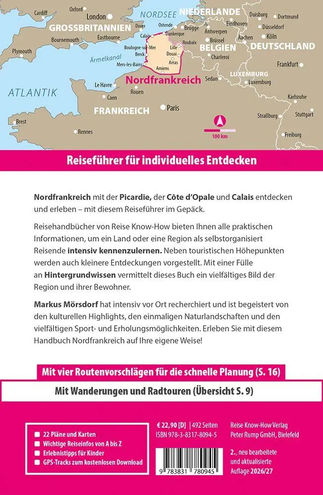 Bild: 9783831780945 | Reise Know-How Reiseführer Nordfrankreich | Markus Mörsdorf | Buch