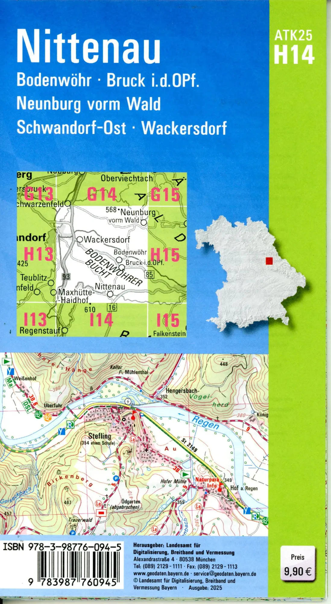 Bild: 9783987760945 | ATK25-H14 Nittenau (Amtliche Topographische Karte 1:25000) | Deutsch