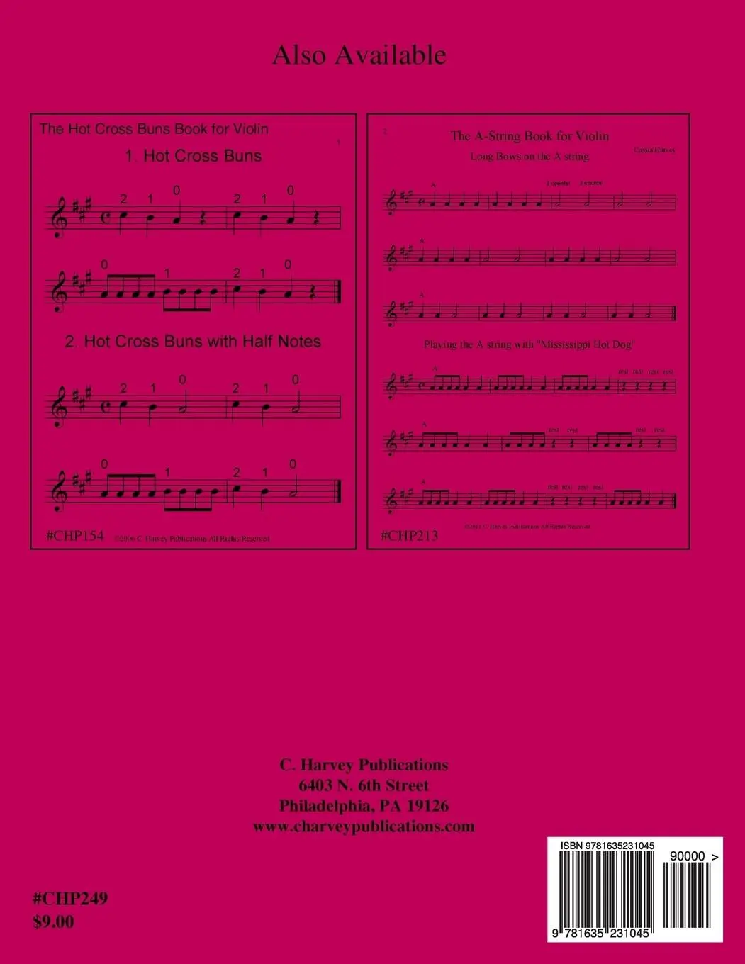 Rückseite: 9781635231045 | The Open-String Book for Violin | Cassia Harvey | Taschenbuch | 2018