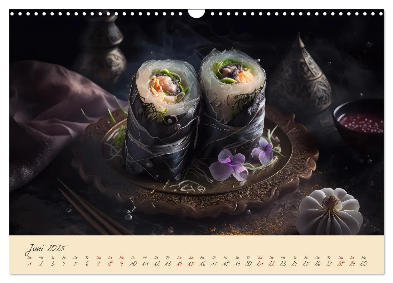 Bild: 9783383891045 | Gothic Food (Wandkalender 2025 DIN A3 quer), CALVENDO Monatskalender