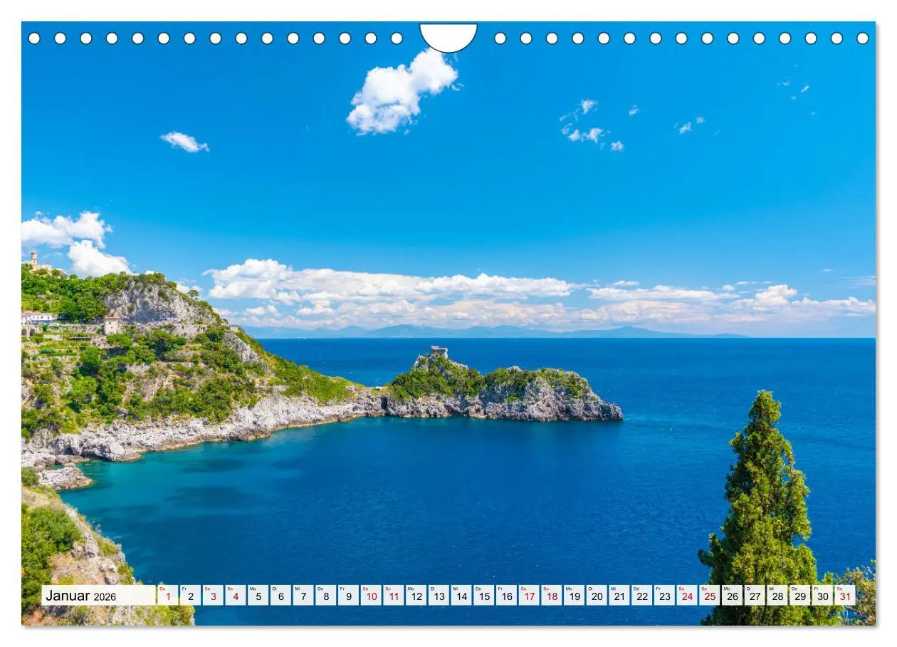 Bild: 9783457691045 | Landschaften an der Amalfi Küste (Wandkalender 2026 DIN A4 quer),...