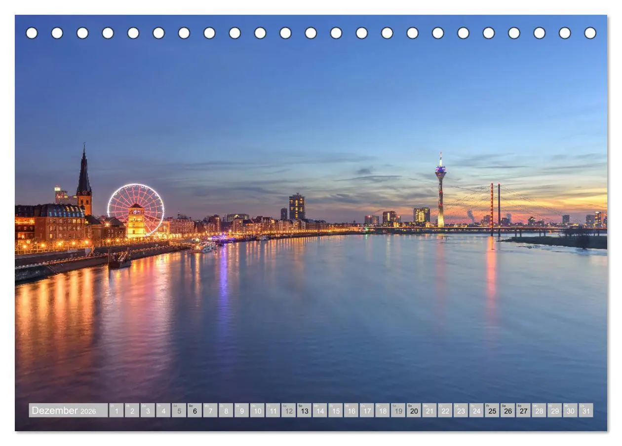 Bild: 9783457761045 | Wunderschönes Düsseldorf (Tischkalender 2026 DIN A5 quer), CALVENDO...