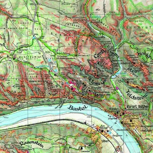 Bild: 9783910181045 | Die Bastei 1 : 10 000 | Rolf Böhm | (Land-)Karte | 1 S. | Deutsch