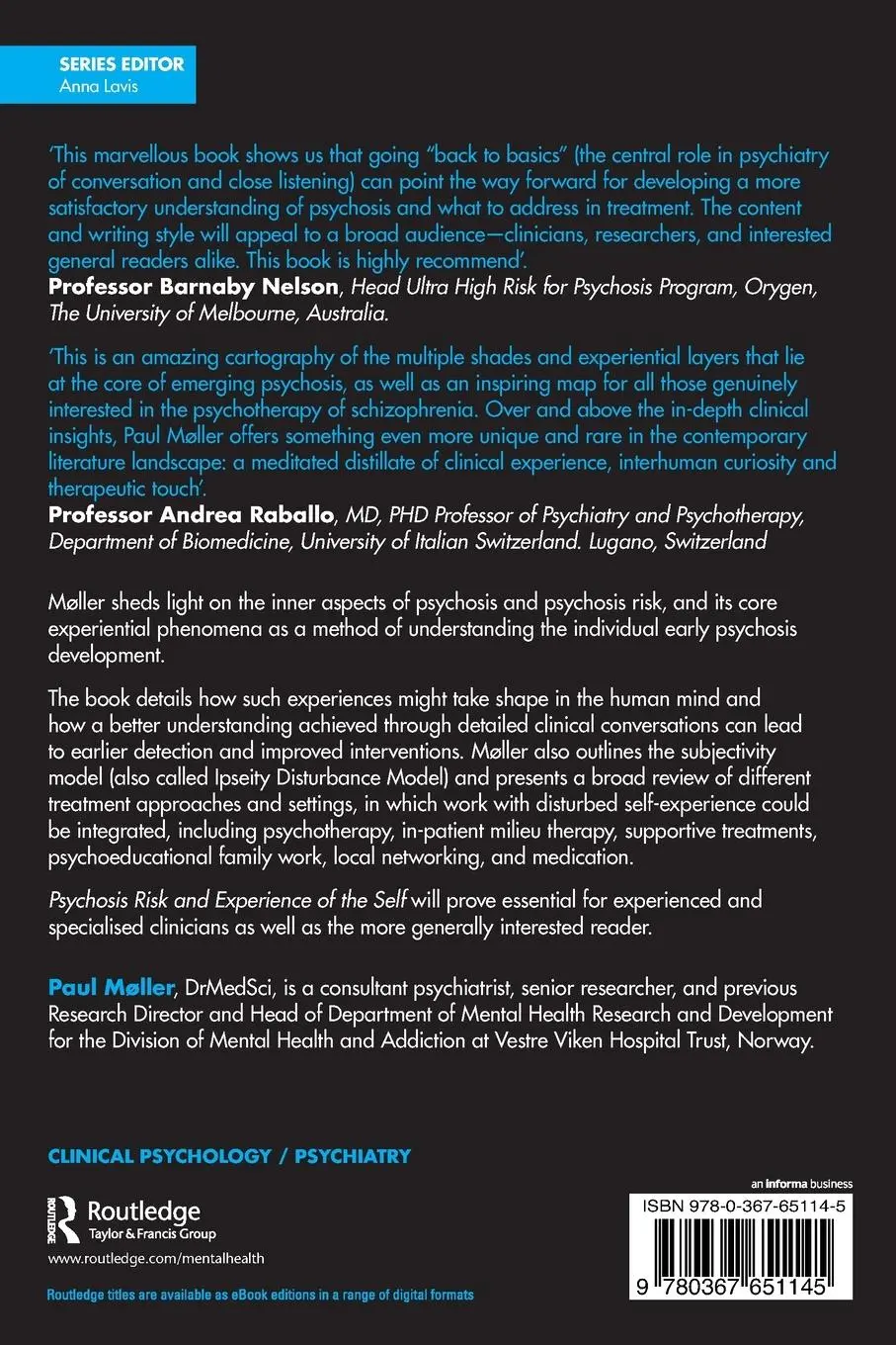 Rückseite: 9780367651145 | Psychosis Risk and Experience of the Self | Paul Møller | Taschenbuch
