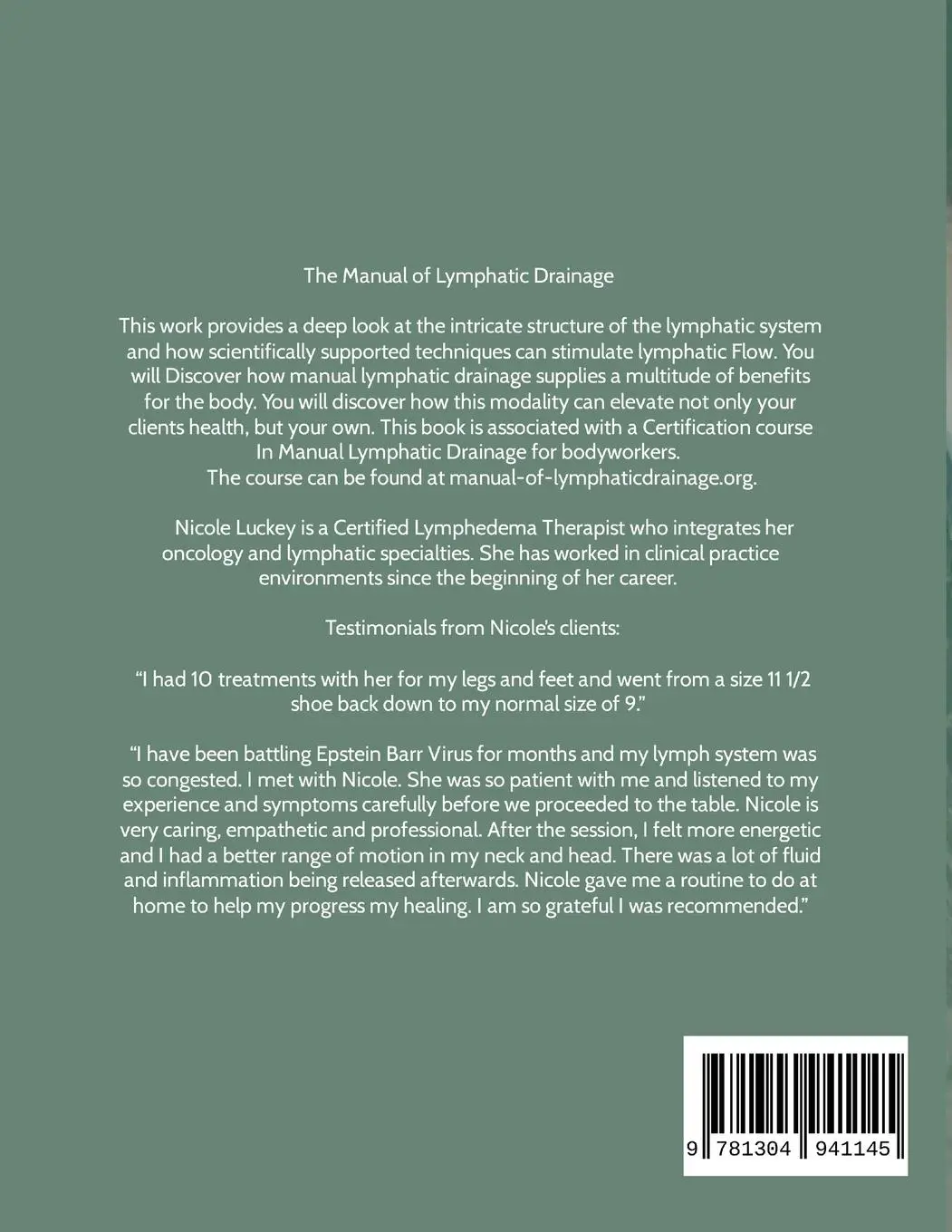 Rückseite: 9781304941145 | The Manual of Lymphatic Drainage | For Practitioners | Nicole Luckey