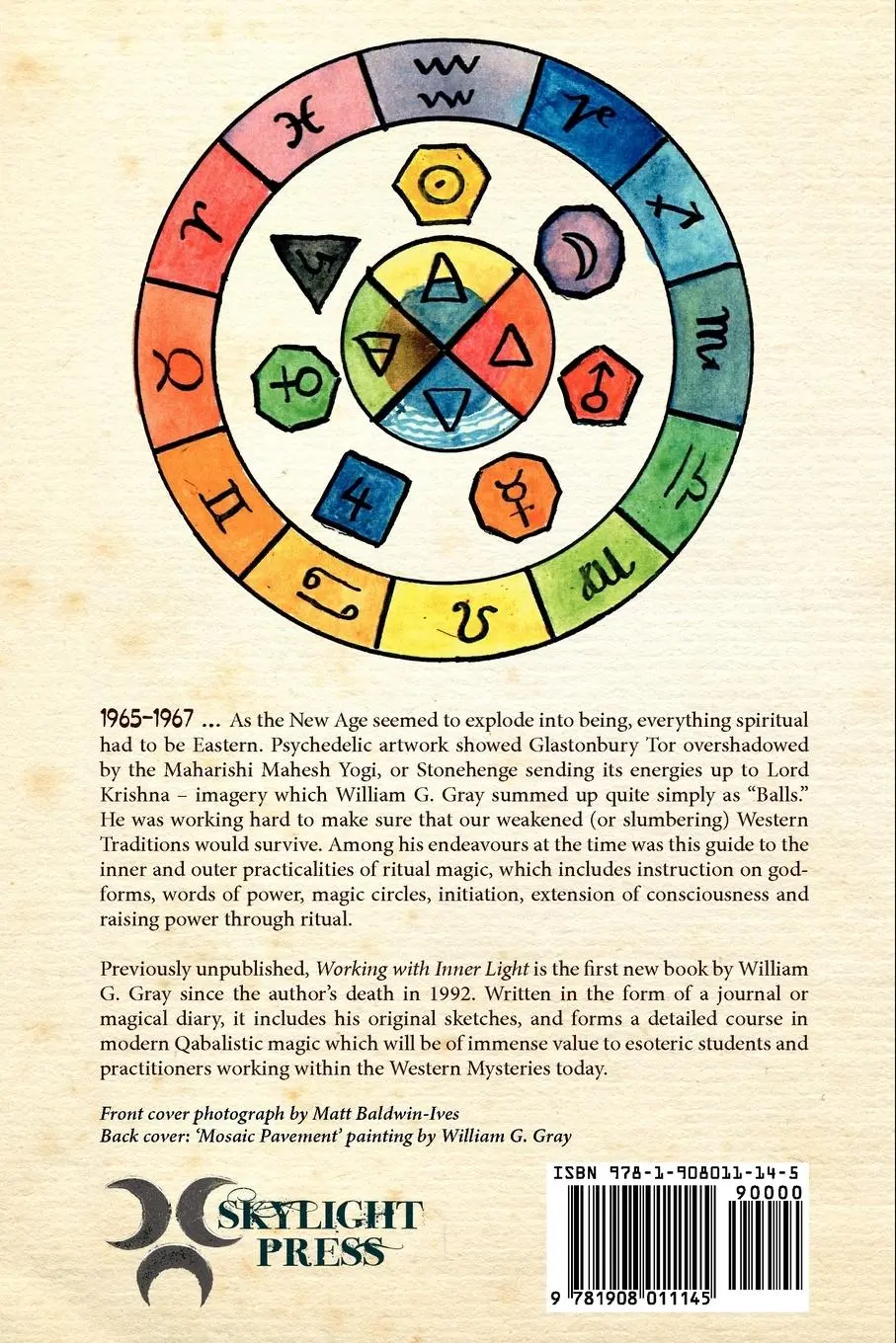 Rückseite: 9781908011145 | Working with Inner Light | The Magical Journal of William G. Gray