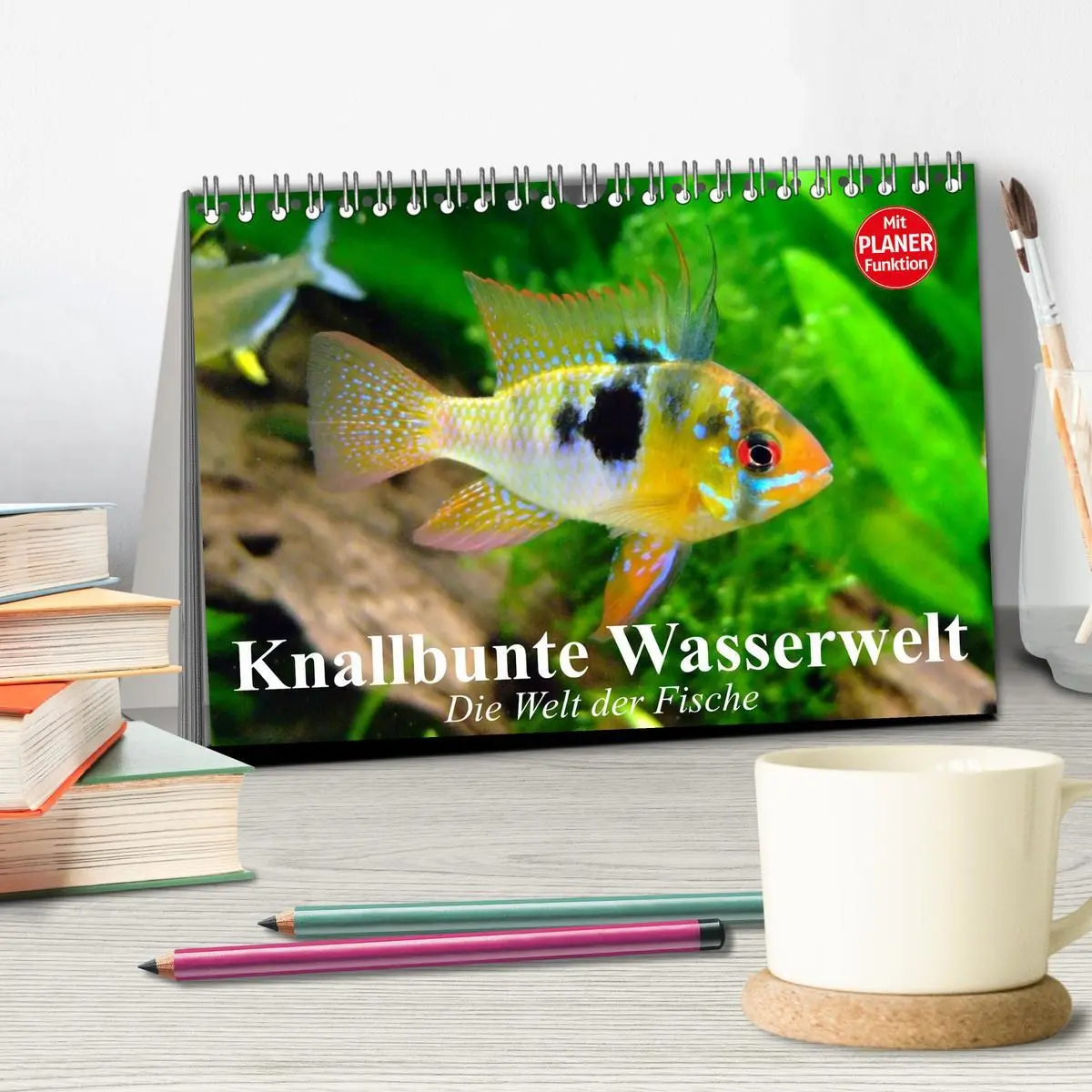 Bild: 9783457991145 | Knallbunte Wasserwelt. Die Welt der Fische (Tischkalender 2026 DIN...