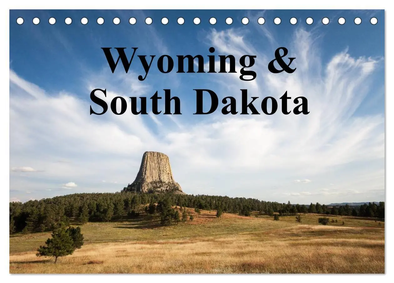 Cover: 9783516221145 | Wyoming &amp; South Dakota (Tischkalender 2026 DIN A5 quer), CALVENDO...