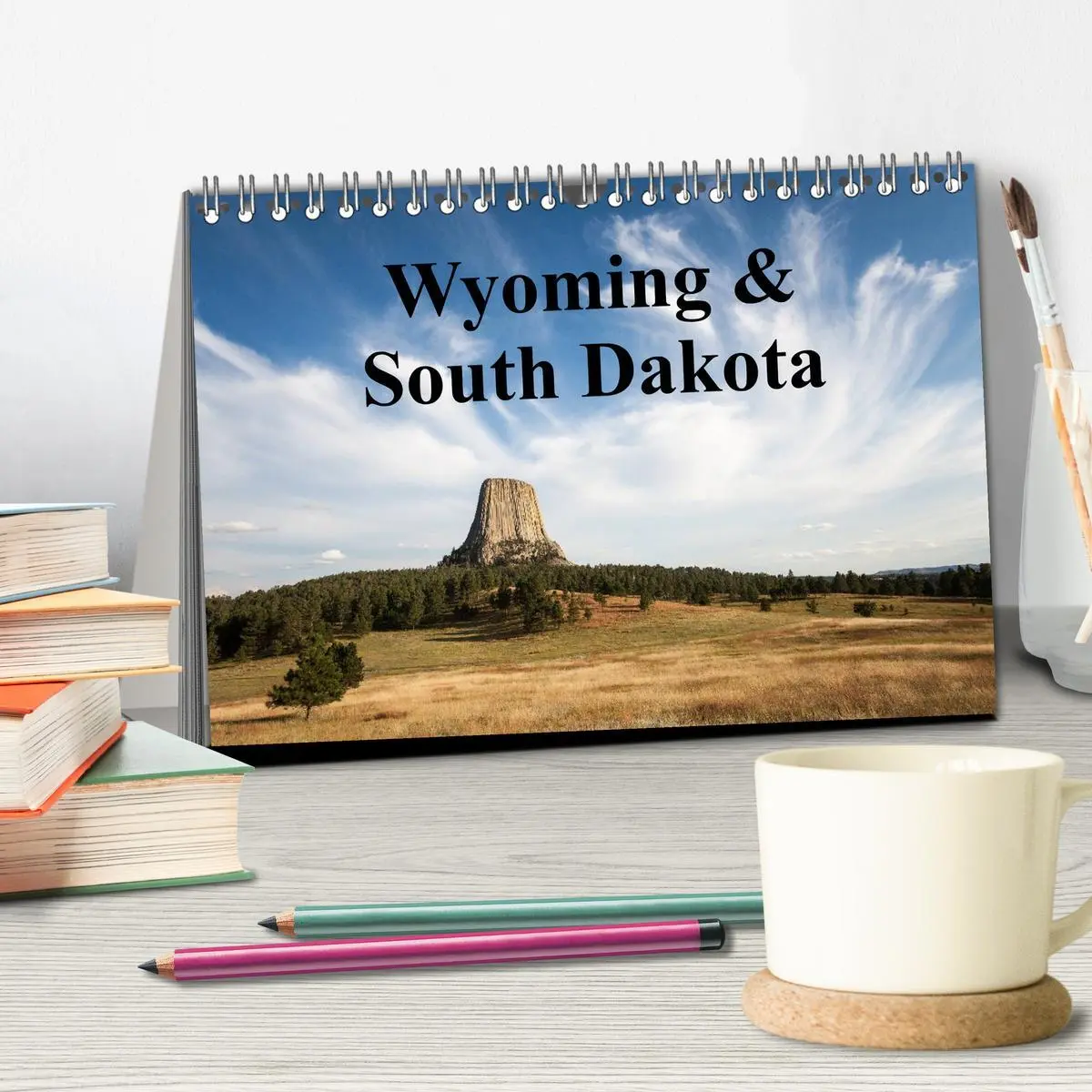 Bild: 9783516221145 | Wyoming &amp; South Dakota (Tischkalender 2026 DIN A5 quer), CALVENDO...