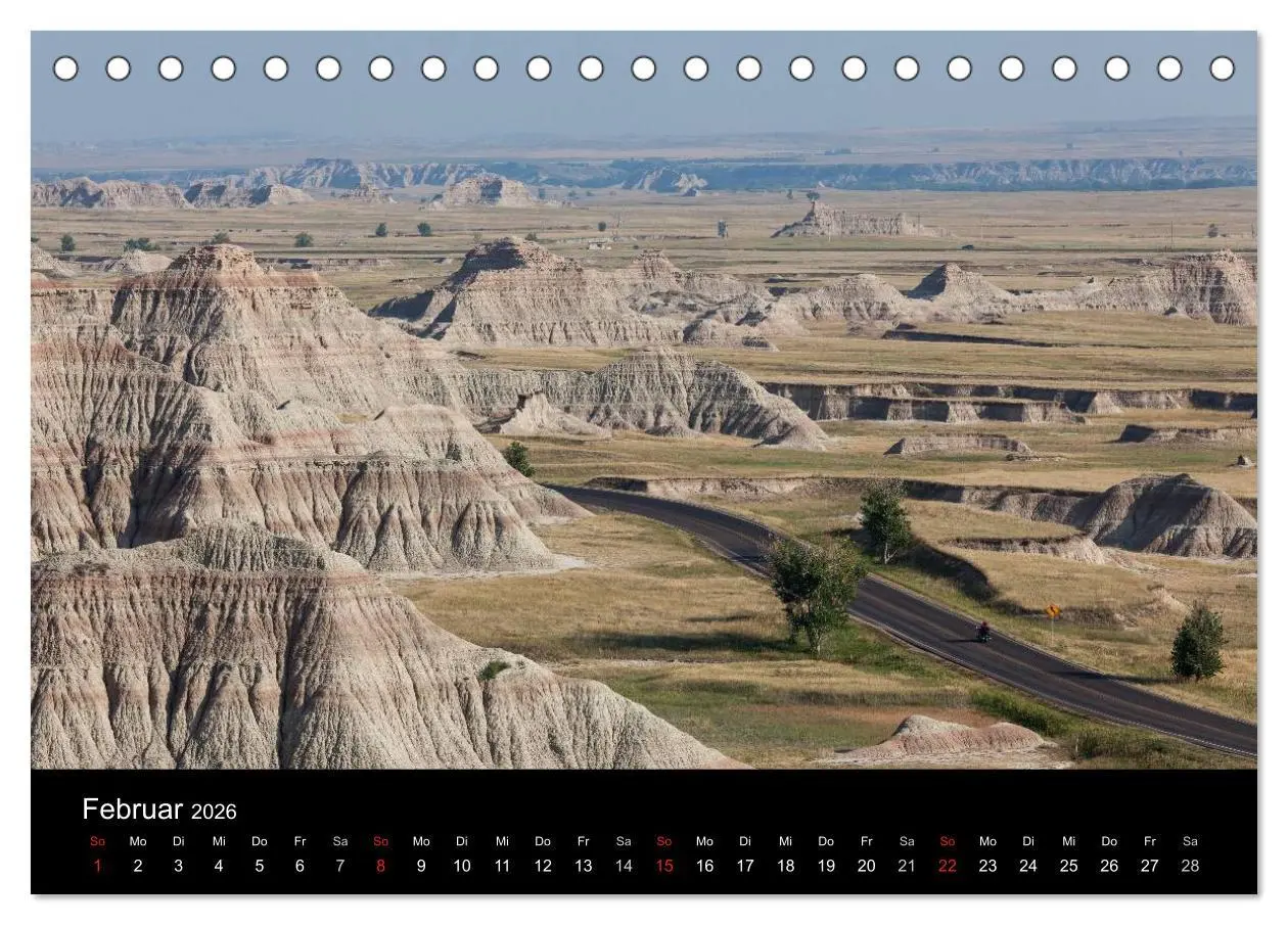 Bild: 9783516221145 | Wyoming &amp; South Dakota (Tischkalender 2026 DIN A5 quer), CALVENDO...
