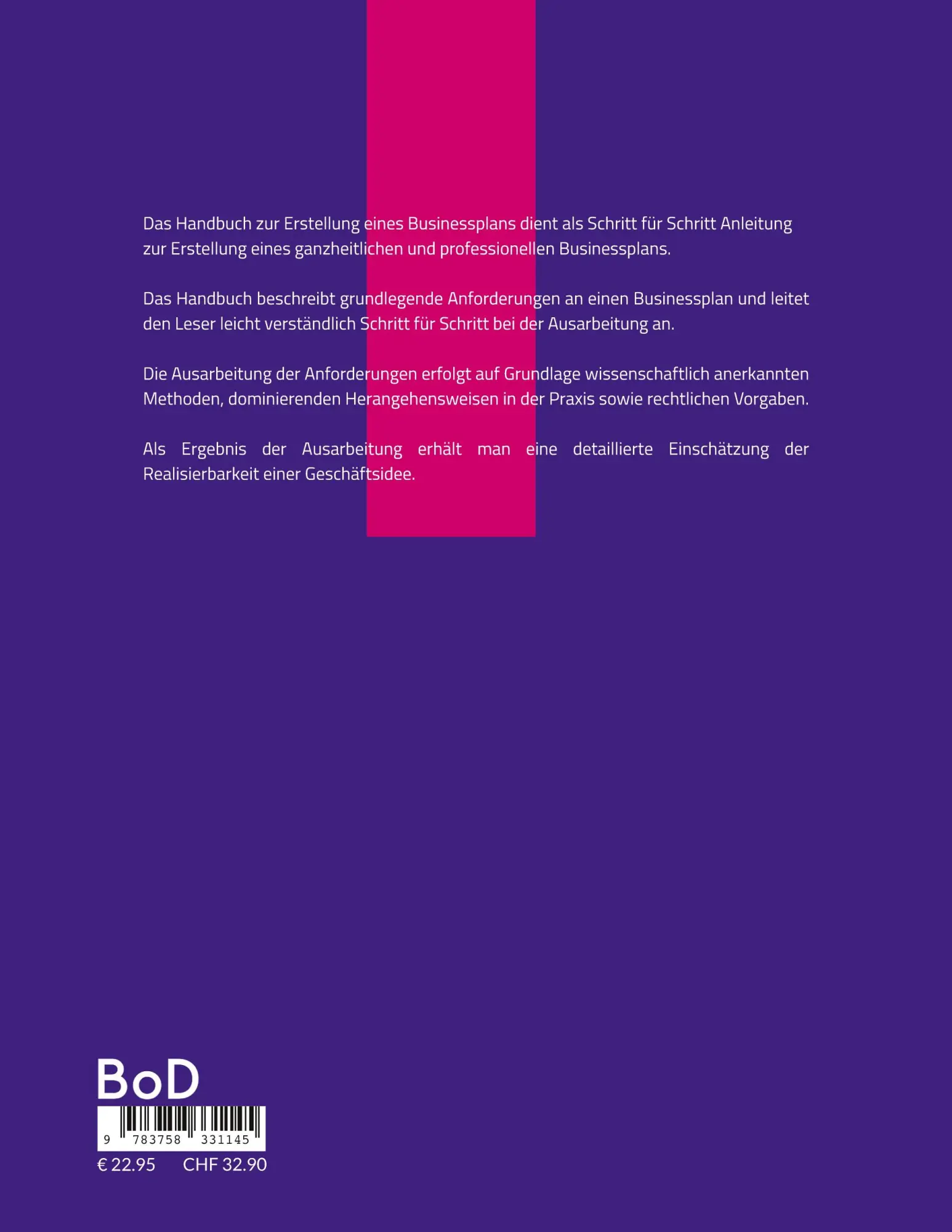 Rückseite: 9783758331145 | Businessplan Handbuch | Arthur Lämmle | Taschenbuch | Paperback | 2024