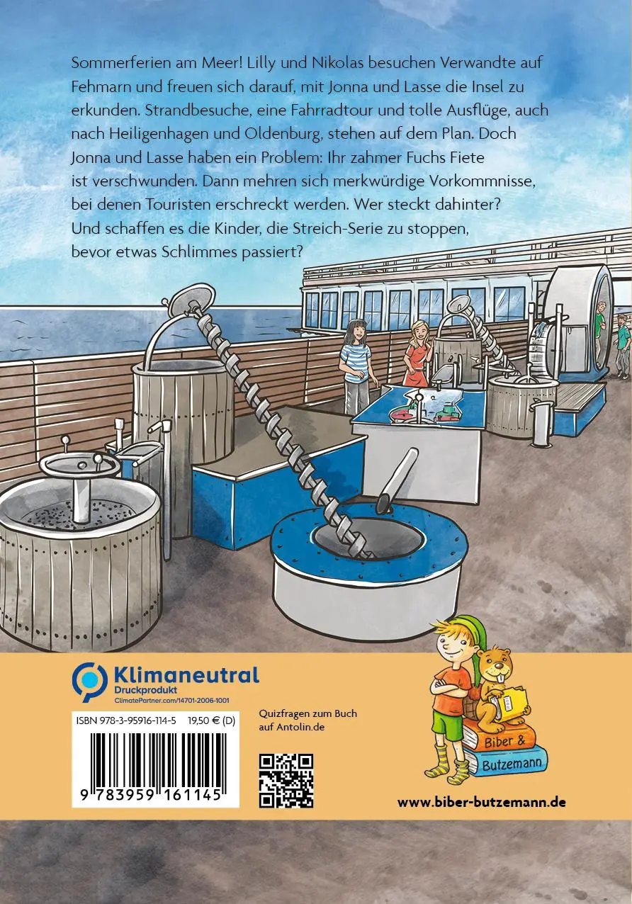 Rückseite: 9783959161145 | Abenteuer auf Fehmarn - Lilly, Nikolas und die Insel-Streiche | Buch