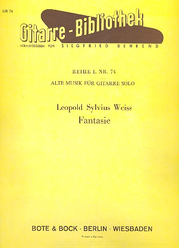 Cover: 9790202511145 | Fantasy | Silvius Leopold Weiss | Buch | Bote und Bock