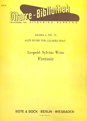 Cover: 9790202511145 | Fantasy | Silvius Leopold Weiss | Buch | Bote und Bock