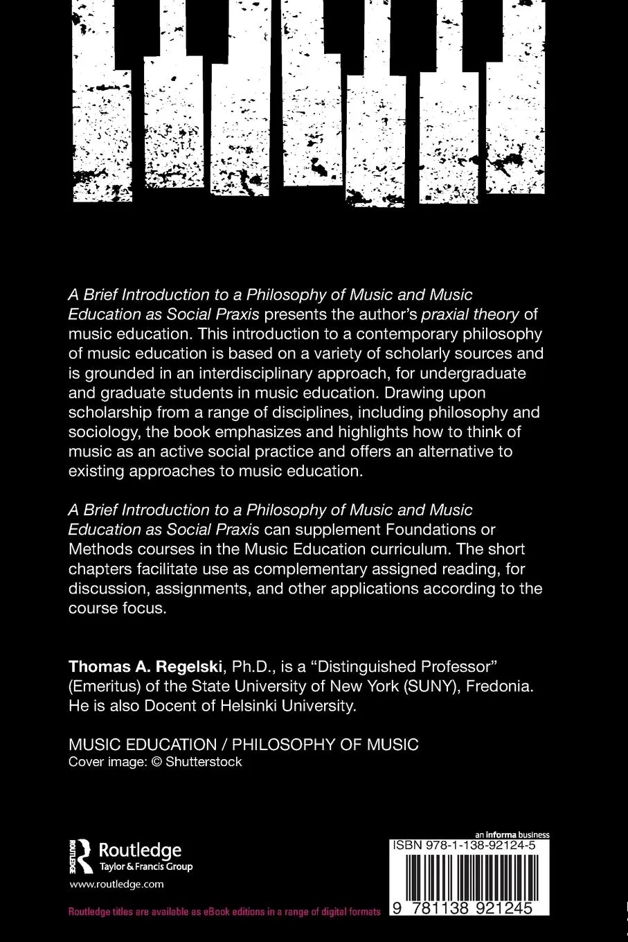 Rückseite: 9781138921245 | A Brief Introduction to A Philosophy of Music and Music Education...