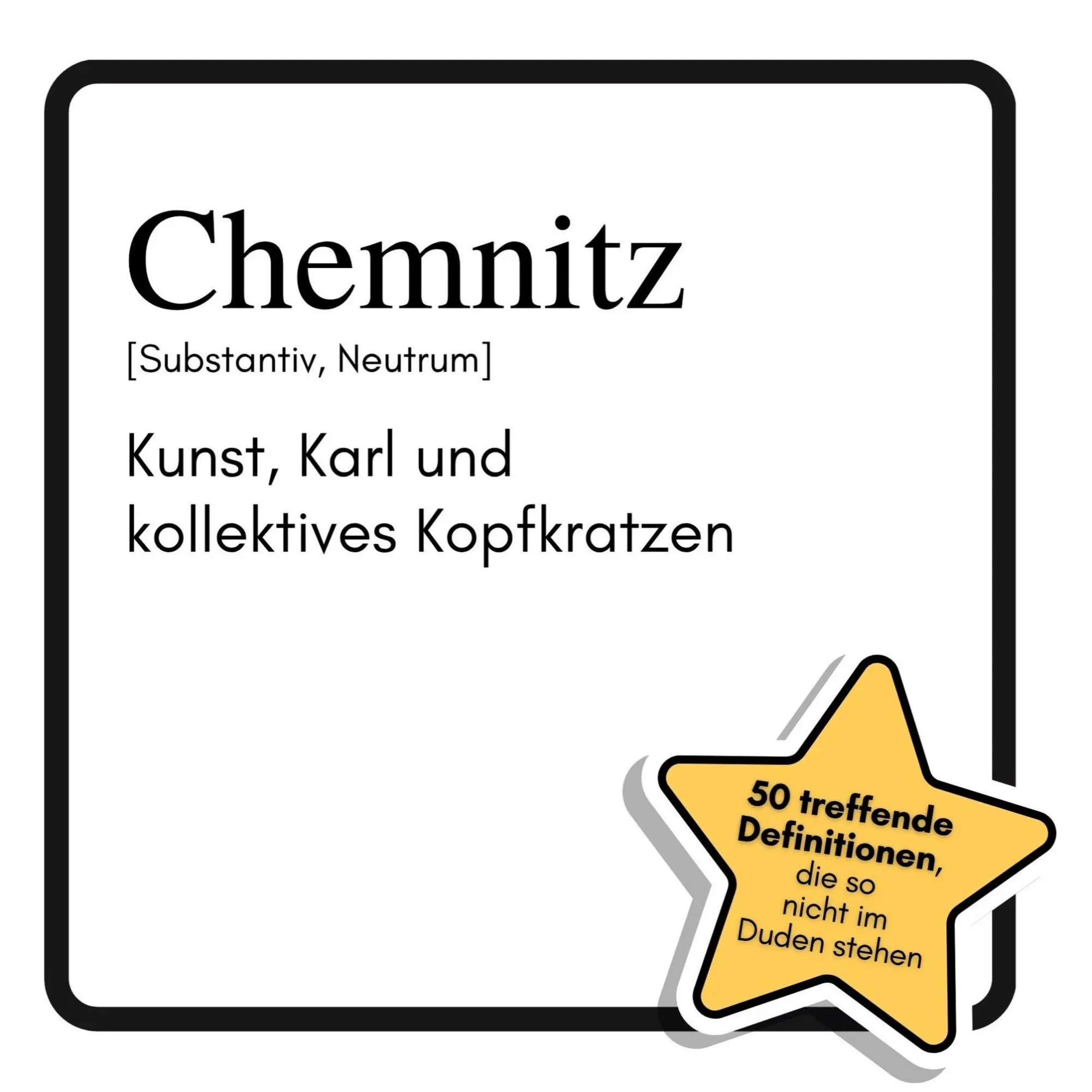 Cover: 9783695341245 | Chemnitz | Kunst, Karl und kollektives Kopfkratzen | Hannah Peters