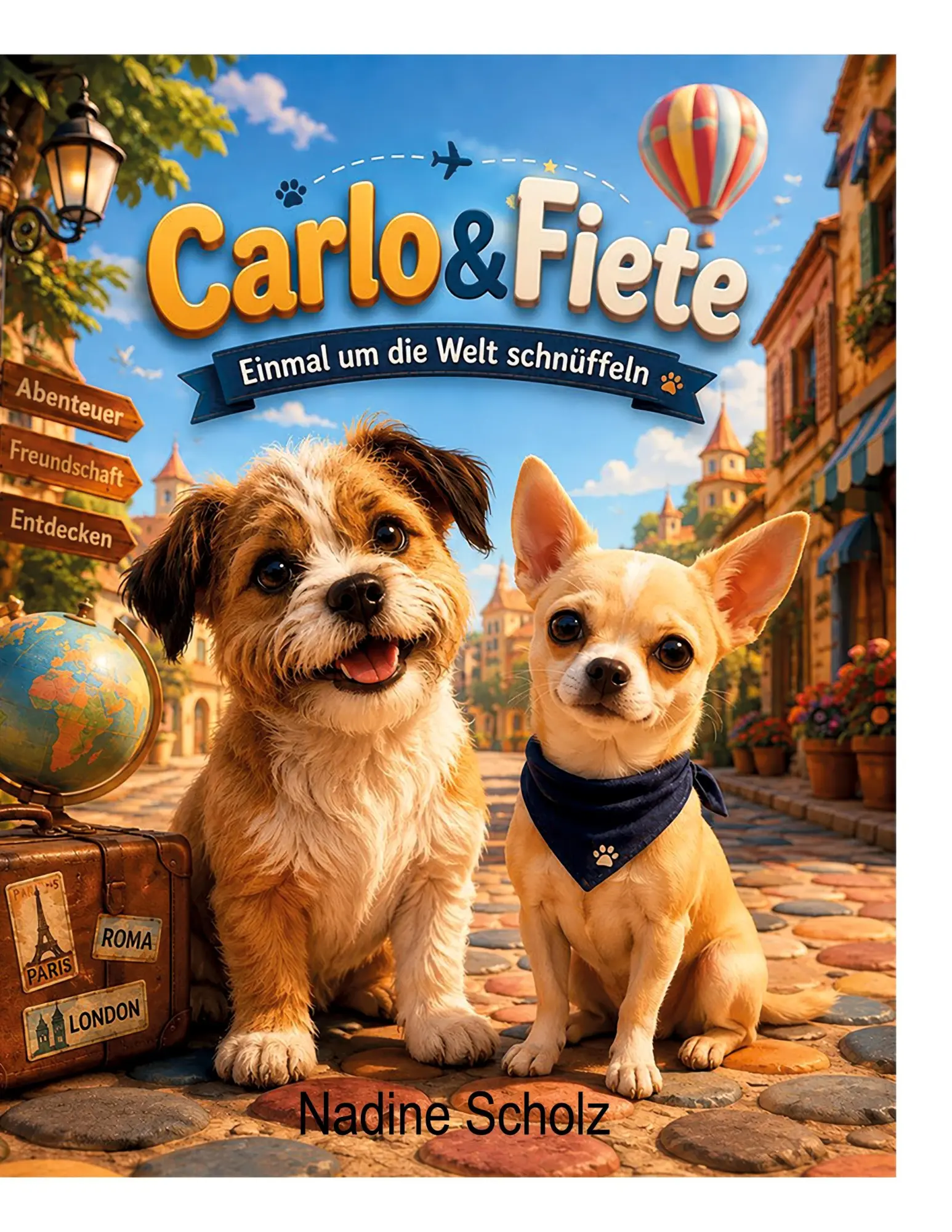 Cover: 9783696711245 | Carlo &amp; Fiete | Einmal um die Welt schnüffeln | Nadine Scholz | Buch