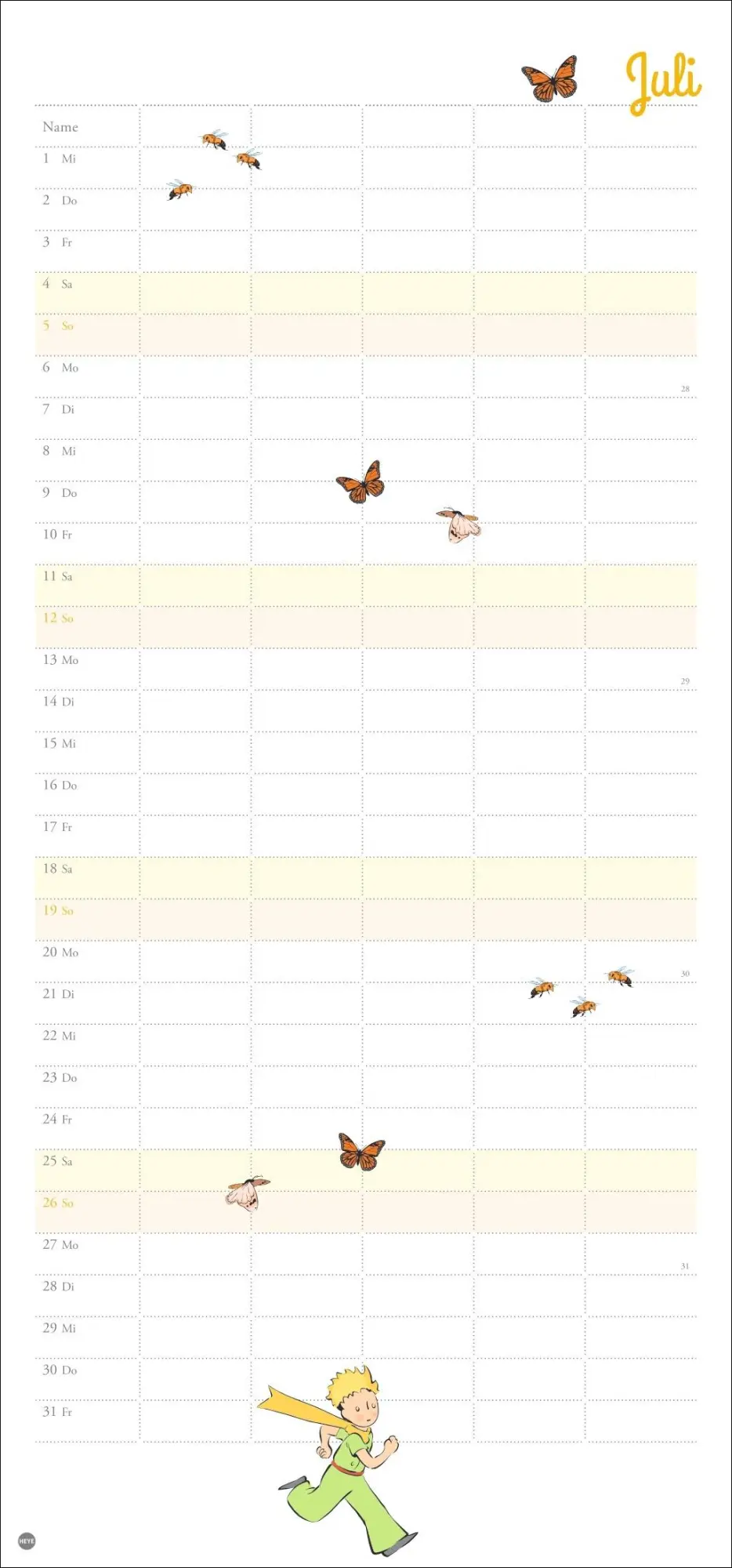 Bild: 9783756411245 | Der Kleine Prinz Familienplaner 2026 | Heye | Kalender | Spiralbindung