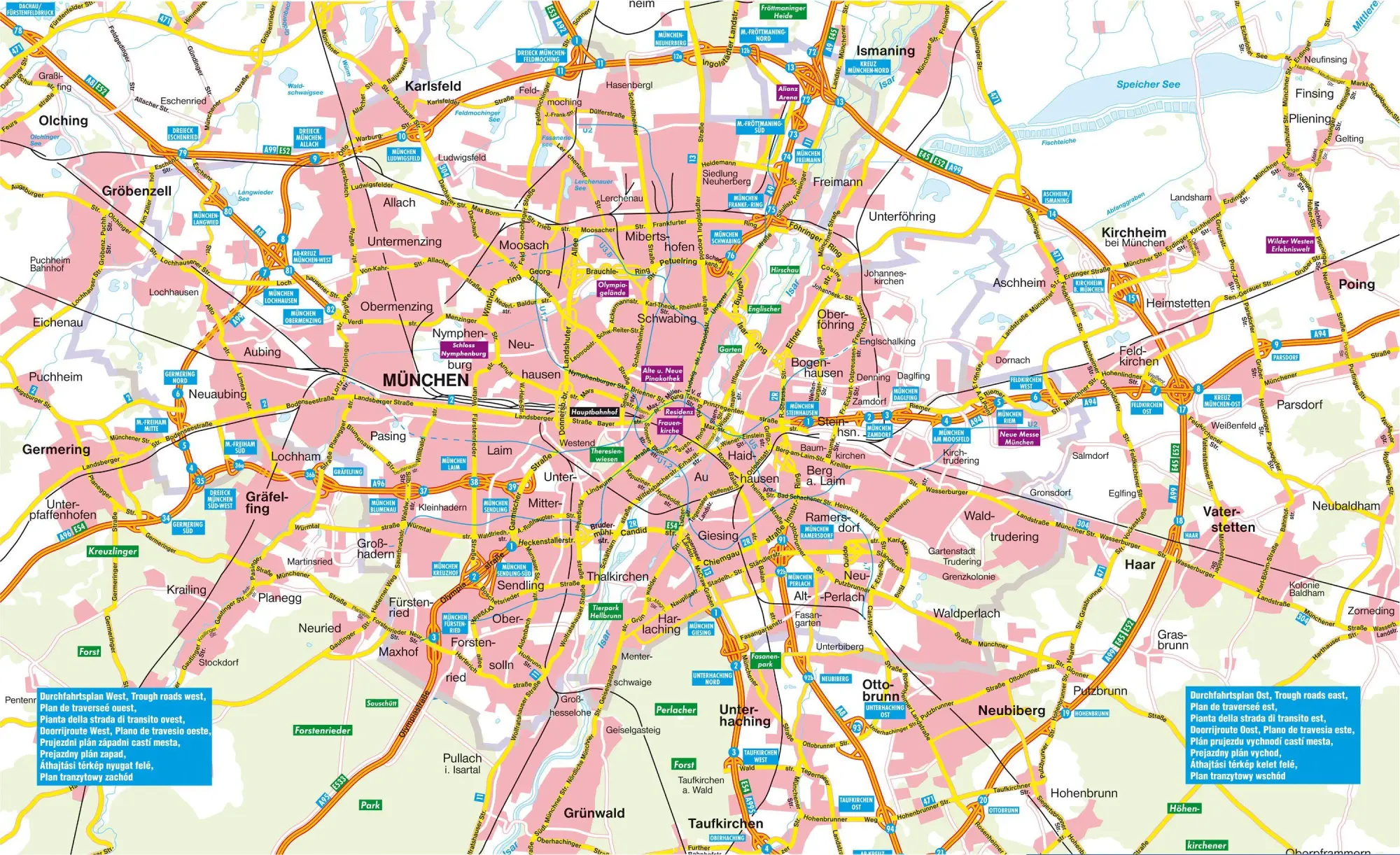 Bild: 9783850841245 | München Gesamtplan 1 : 22 500 | (Land-)Karte | Deutsch | 2012
