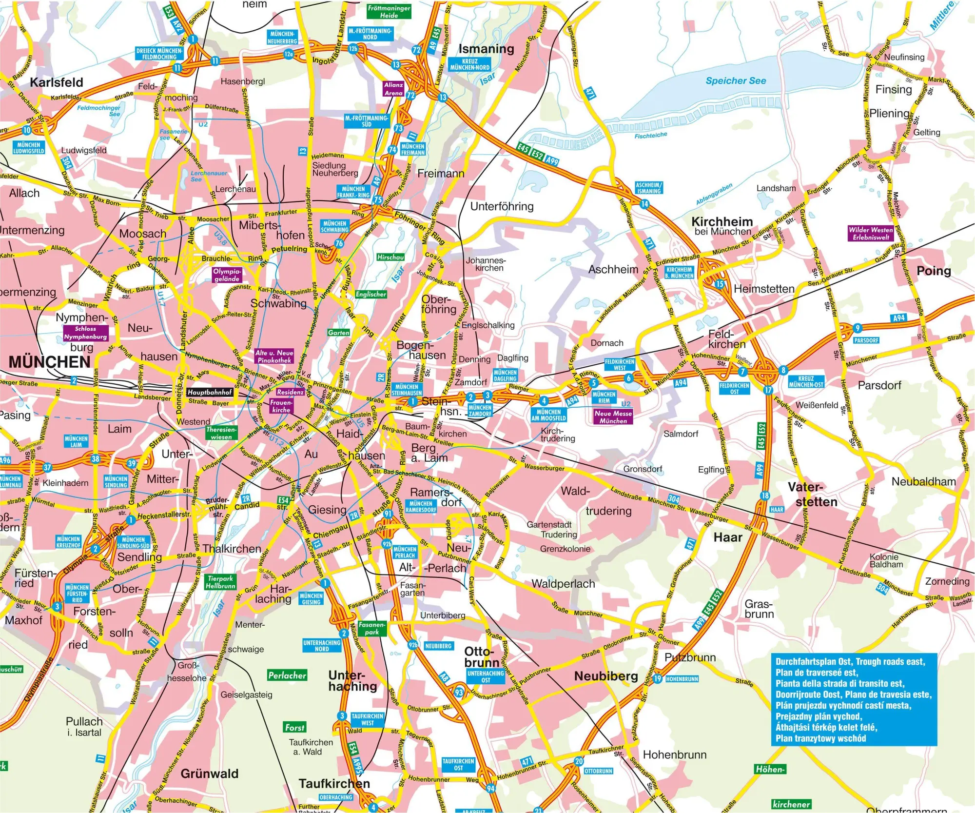 Bild: 9783850841245 | München Gesamtplan 1 : 22 500 | (Land-)Karte | Deutsch | 2012