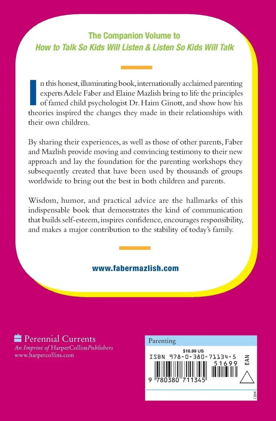 Rückseite: 9780380711345 | Liberated Parents, Liberated Children | Adele Faber (u. a.) | Buch