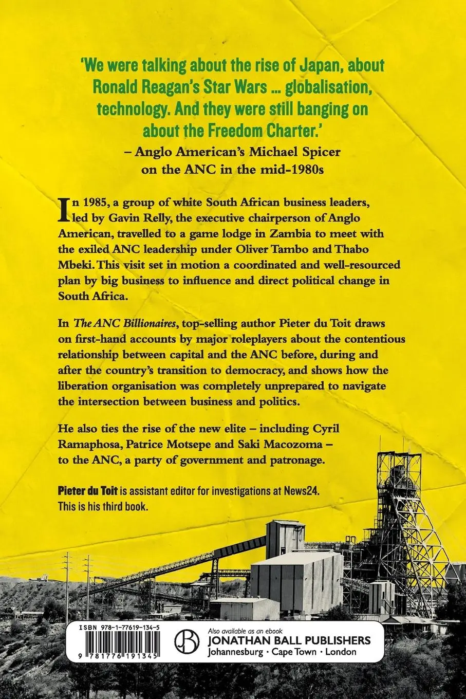 Rückseite: 9781776191345 | THE ANC BILLIONAIRES - Big Capital's Gambit and the Rise of the Few