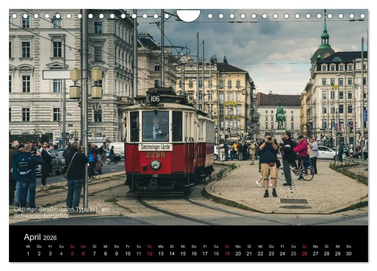 Bild: 9783457971345 | Historische Straßenbahnen in Wien (Wandkalender 2026 DIN A4 quer),...