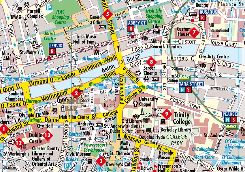 Bild: 9783865921345 | Dublin | (Land-)Karte | 2 S. | Englisch | 2018 | Huber, München