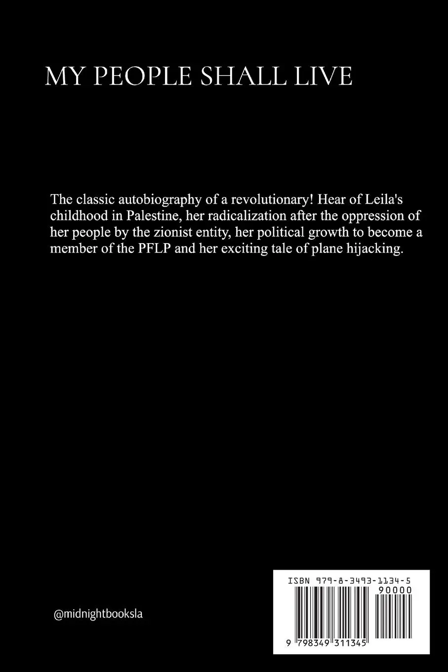 Rückseite: 9798349311345 | My People Shall Live, The Autobiography of a Revolutionary | Buch