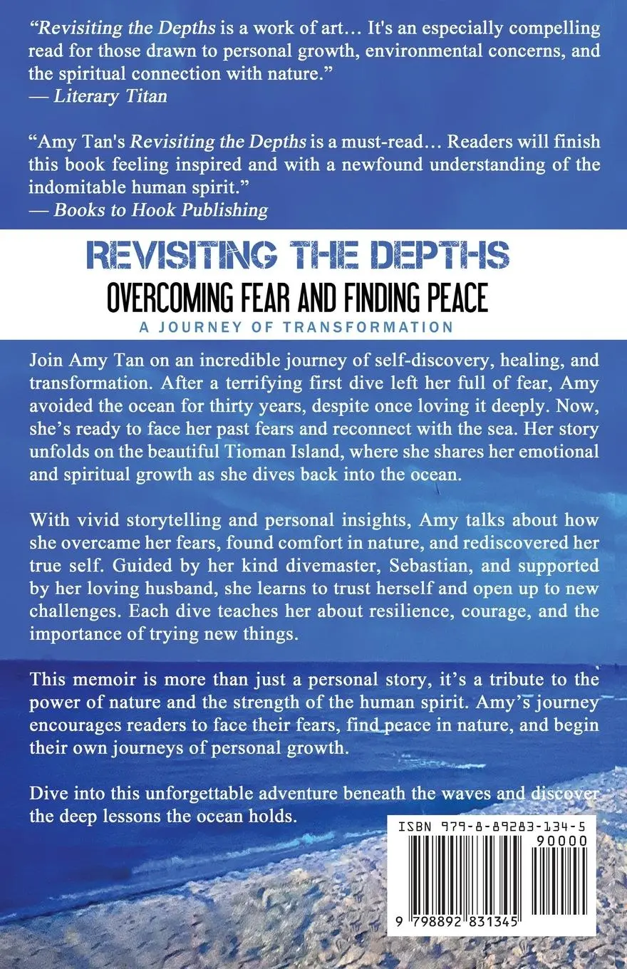 Rückseite: 9798892831345 | Revisiting the Depths - Overcoming Fear and Finding Peace | Amy Tan