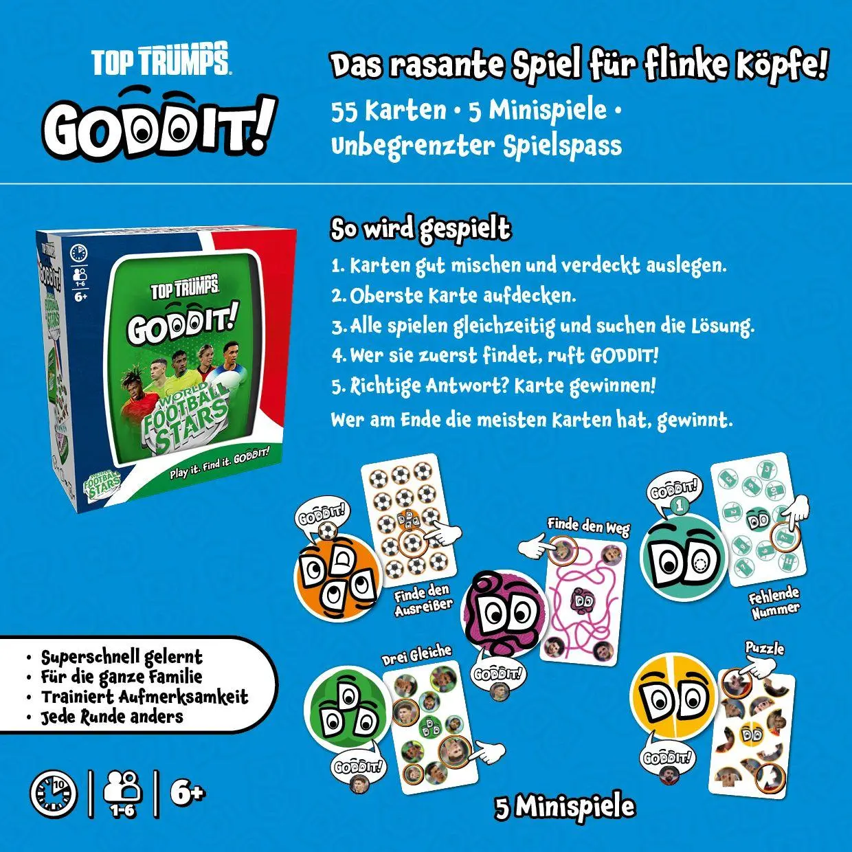 Bild: 5036905061445 | Goddit Weltfussball Stars | Spiel | Deutsch | 2026 | Winning Moves