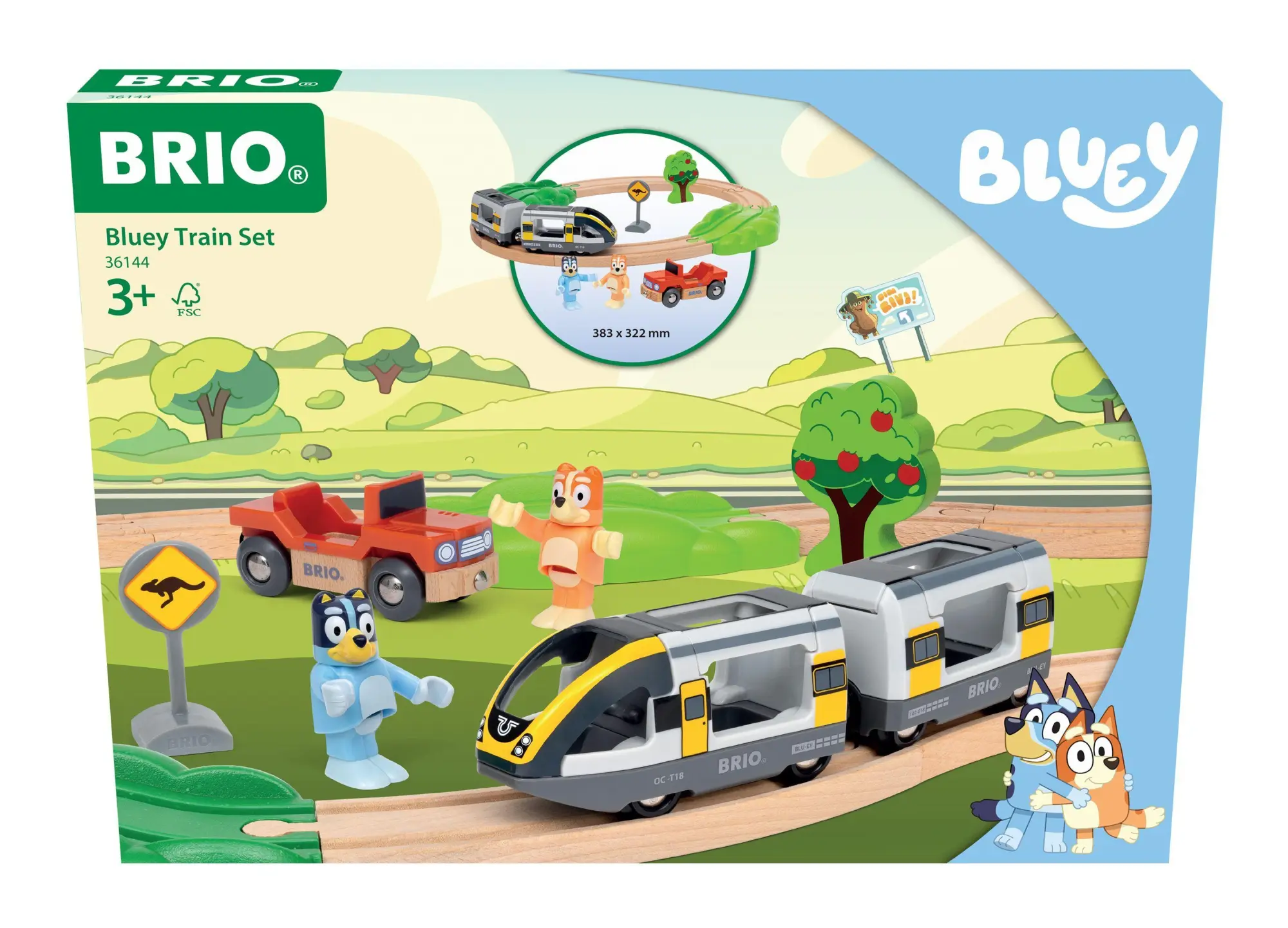 Cover: 7312350361445 | BRIO World - 36144 Bluey Zugset - Spielzeugzug-Set für Kinder ab 3...
