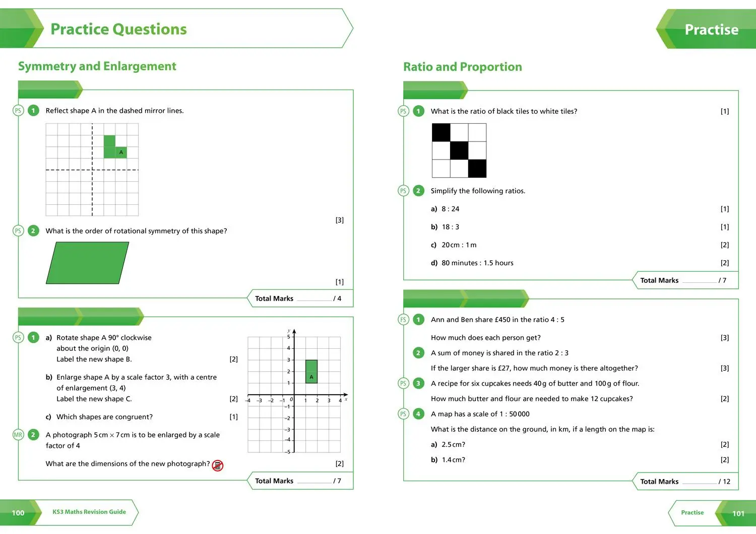 Bild: 9780008551445 | Ks3 Maths Foundation Level All-In-One Complete Revision and Practice