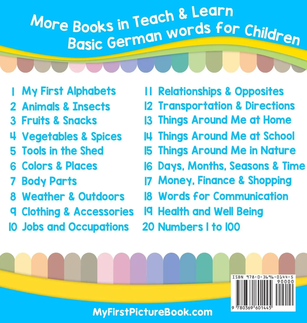Rückseite: 9780369601445 | My First German Alphabets Picture Book with English Translations | S.