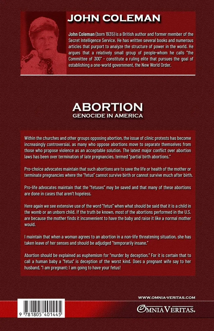 Rückseite: 9781805401445 | Abortion | The most vitally important issue in U.S. history | Coleman