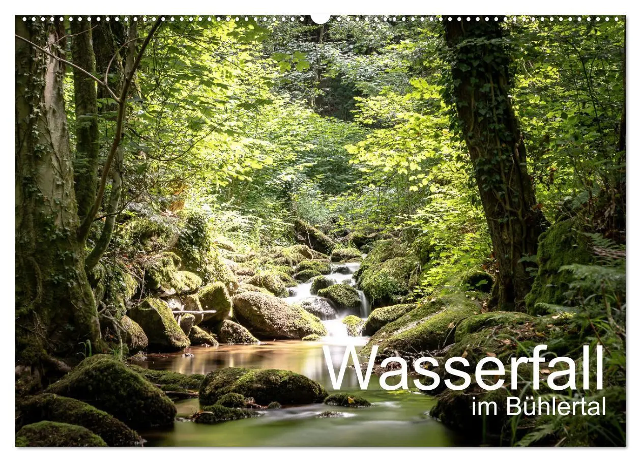 Cover: 9783457581445 | Wasserfall im Bühlertal (Wandkalender 2026 DIN A2 quer), CALVENDO...