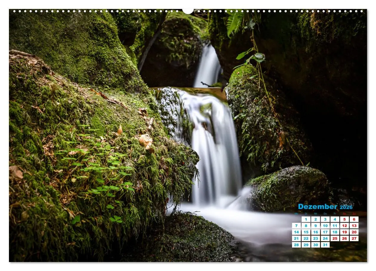 Bild: 9783457581445 | Wasserfall im Bühlertal (Wandkalender 2026 DIN A2 quer), CALVENDO...