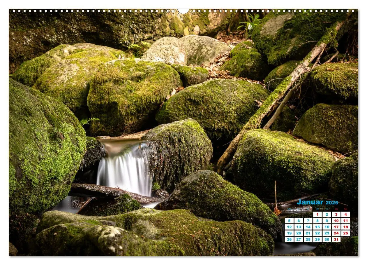 Bild: 9783457581445 | Wasserfall im Bühlertal (Wandkalender 2026 DIN A2 quer), CALVENDO...