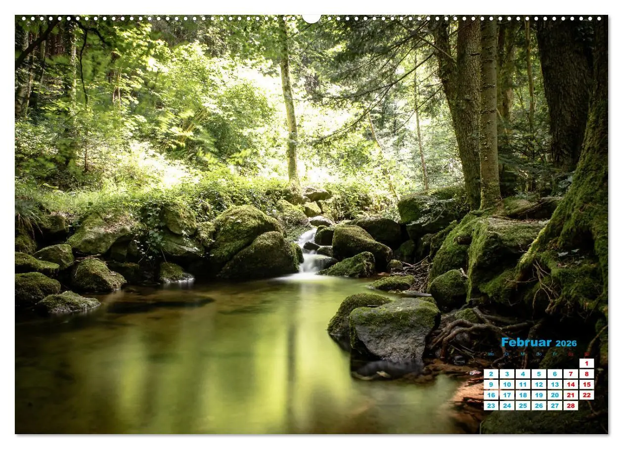 Bild: 9783457581445 | Wasserfall im Bühlertal (Wandkalender 2026 DIN A2 quer), CALVENDO...