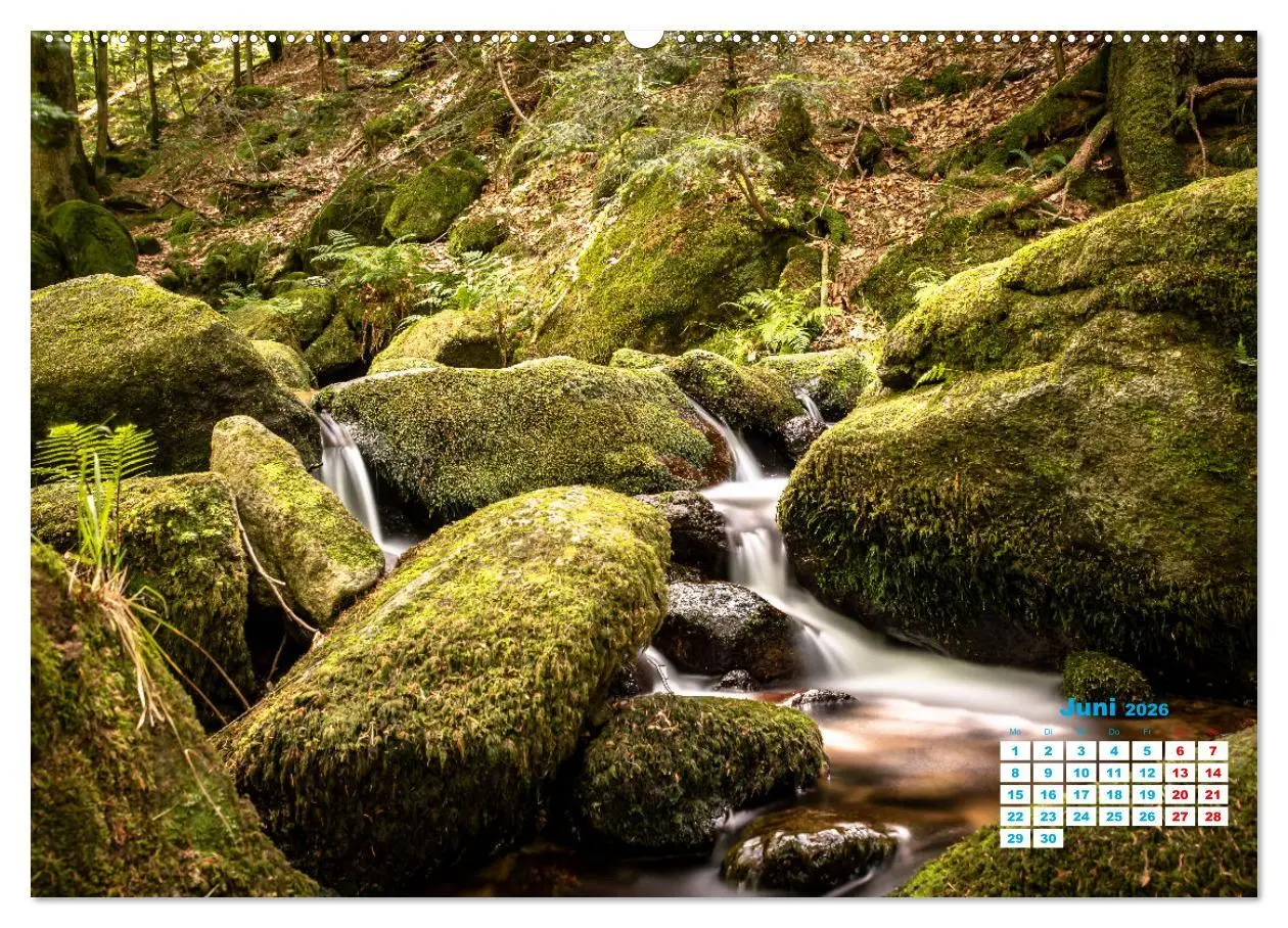 Bild: 9783457581445 | Wasserfall im Bühlertal (Wandkalender 2026 DIN A2 quer), CALVENDO...