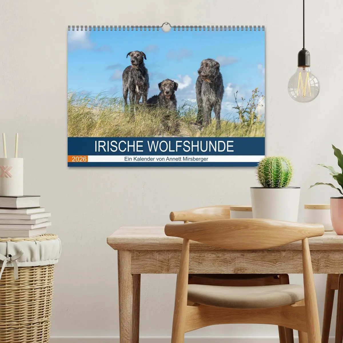 Bild: 9783457891445 | Irische Wolfshunde (Wandkalender 2026 DIN A3 quer), CALVENDO...