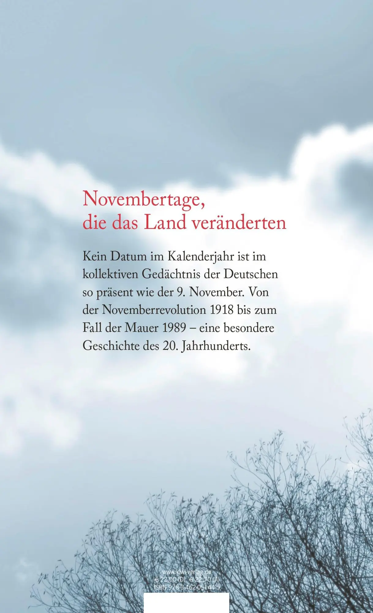 Rückseite: 9783462051445 | Am 9. November | Innenansichten eines Jahrhunderts | Buch | 224 S.