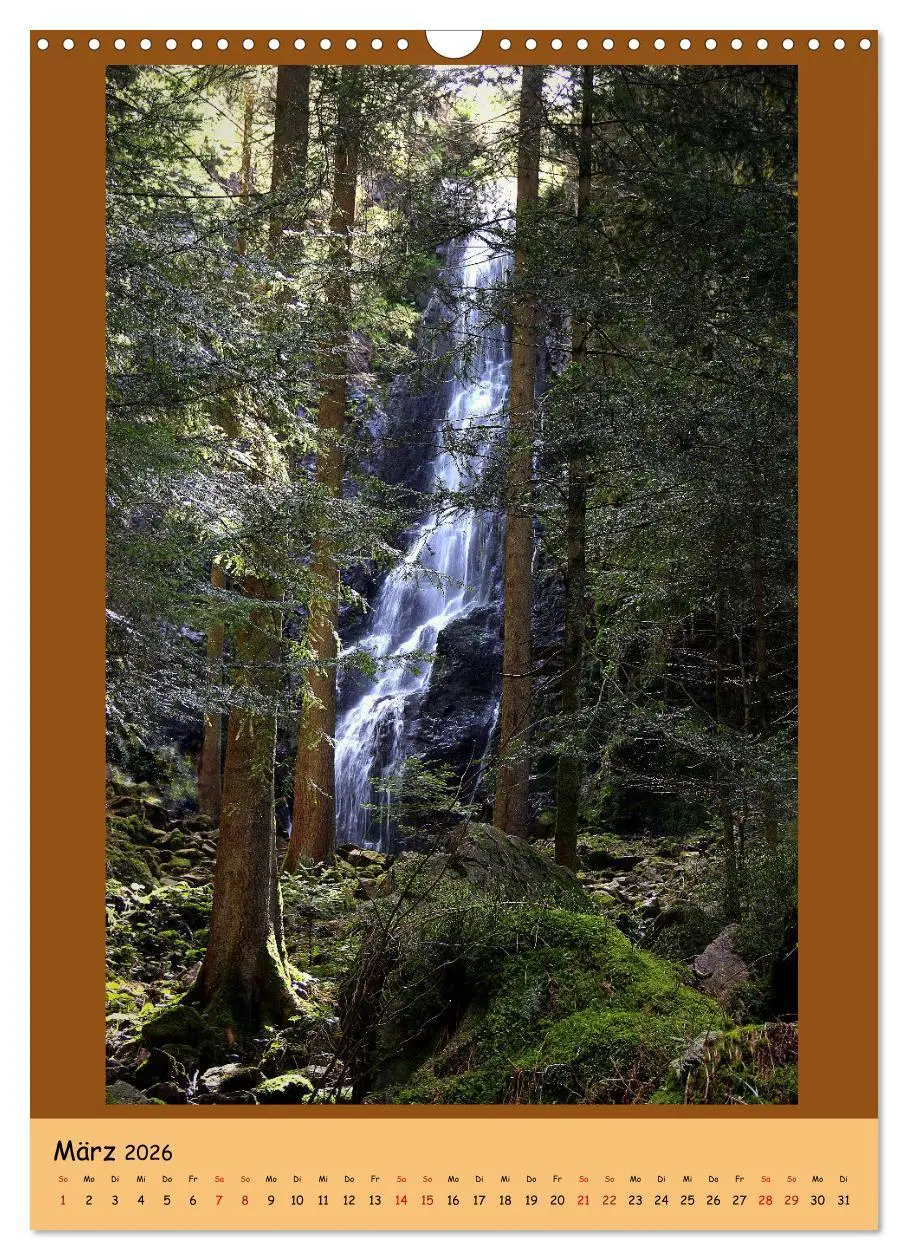 Bild: 9783516361445 | Schwarzwald Wasserfälle (Wandkalender 2026 DIN A3 hoch), CALVENDO...