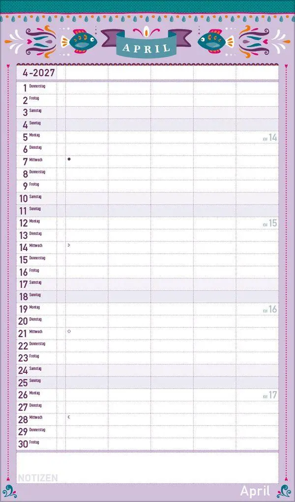 Bild: 9783819301445 | Familienplaner Vintage 2027 | Verlag Korsch | Kalender | 14 S. | 2027