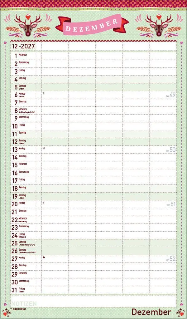 Bild: 9783819301445 | Familienplaner Vintage 2027 | Verlag Korsch | Kalender | 14 S. | 2027