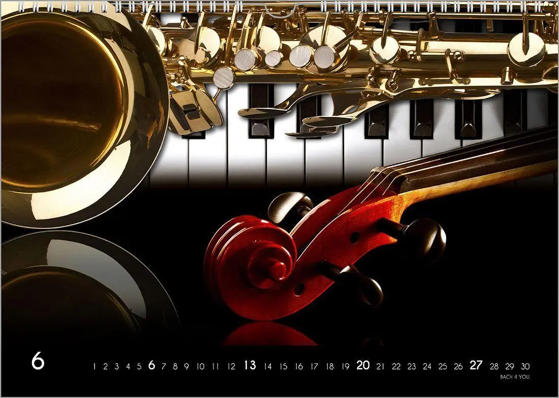 Bild: 9783969031445 | Musikinstrumente, ein Musik-Kalender 2027, DIN A3 | Peter Bach Jr.
