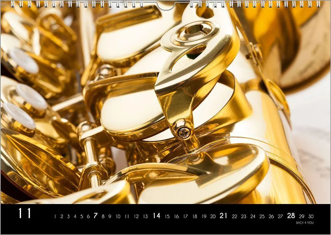 Bild: 9783969031445 | Musikinstrumente, ein Musik-Kalender 2027, DIN A3 | Peter Bach Jr.